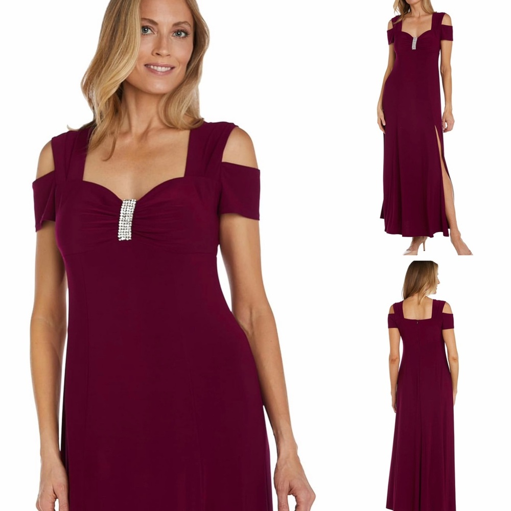 Elegant Cold Shoulder Dress by R&M Richards size 8